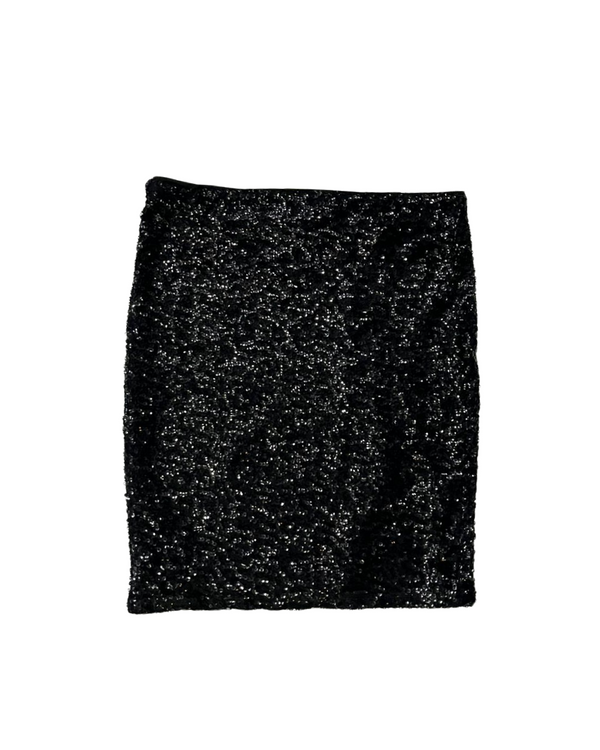 H&M BLACK SEQUINS SKIRT