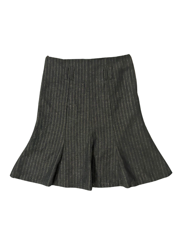 ORSAY BLACK STRIPED SKIRT