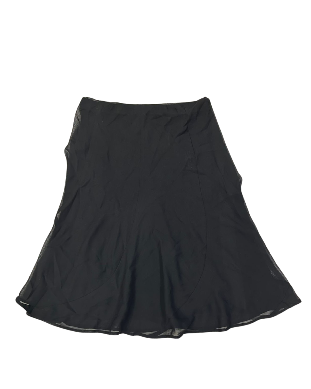 BLACK MESH SKIRT