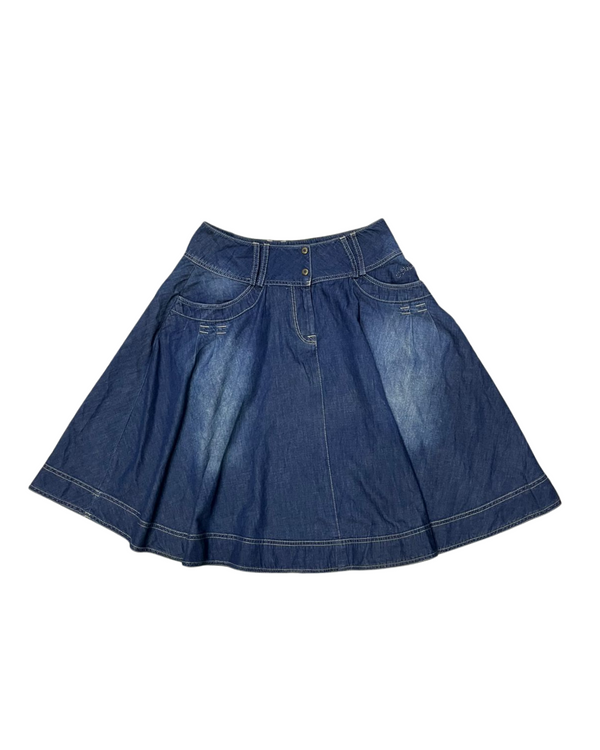 DARK BLUE DENIM SKIRT