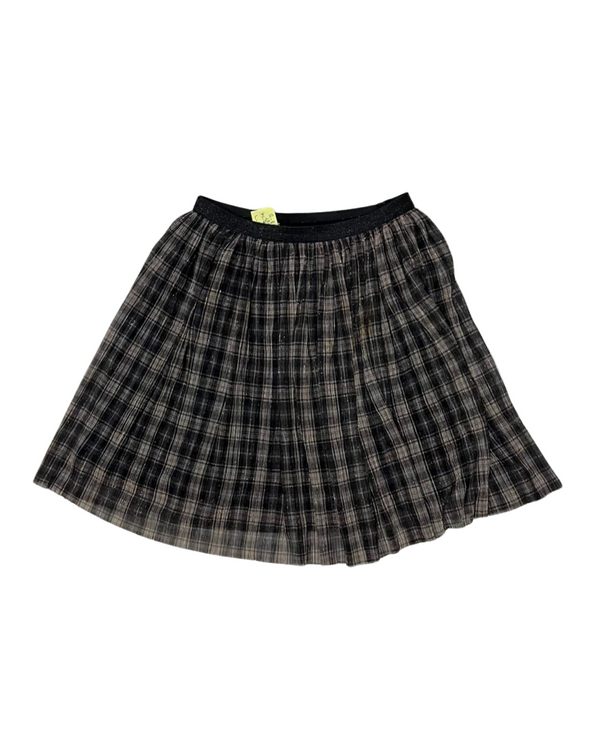 ZARA CHECKED PLEATED SKIRT
