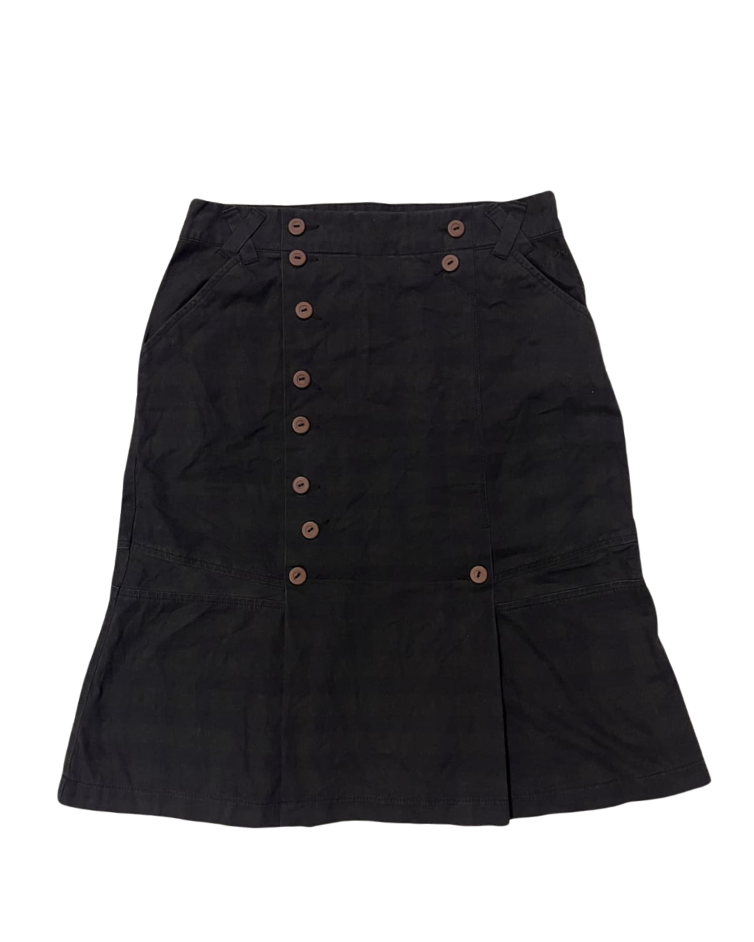 A-LINE BUTTON DETAIL SKIRT