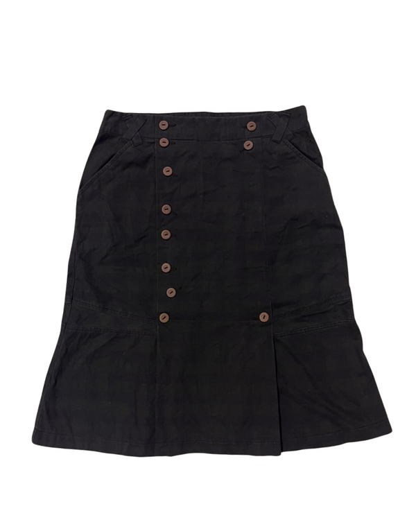 A-LINE BUTTON DETAIL SKIRT - Thrifty Threads
