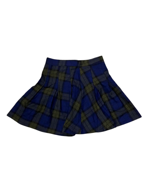 H&M BLUE CHECKERED MINI SKIRT