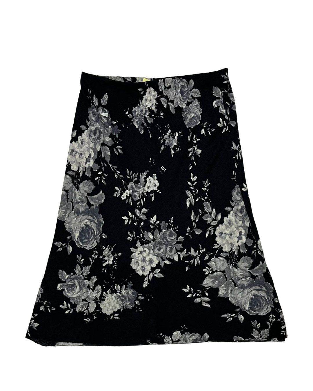 BLACK & WHITE FLORAL SKIRT