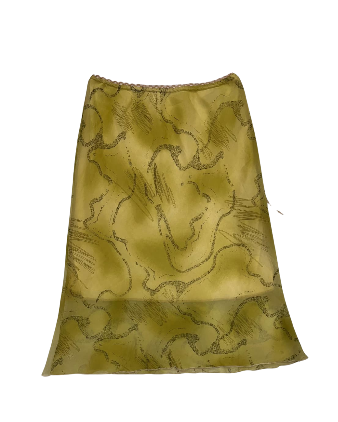 ABSTRACT PRINTED SKIRT