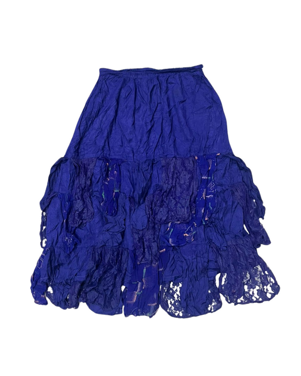 BLUE RUFFLES SKIRTS