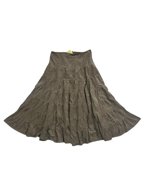 H&M TIERED CORDUROY SKIRT