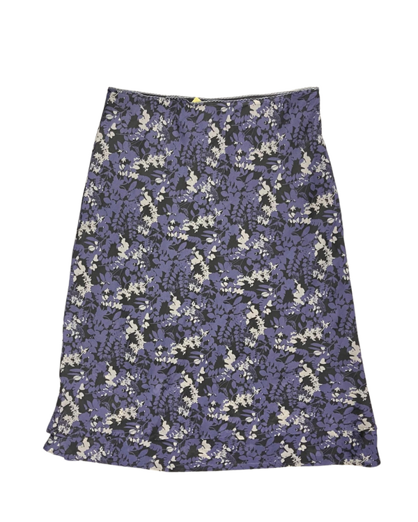 BLUE FLORAL PRINTED SKIRT