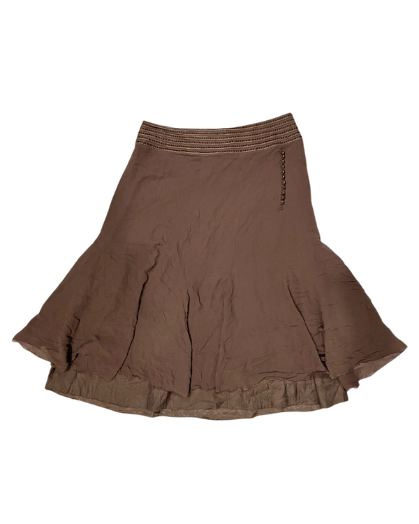 FLOWY BROWN SKIRT
