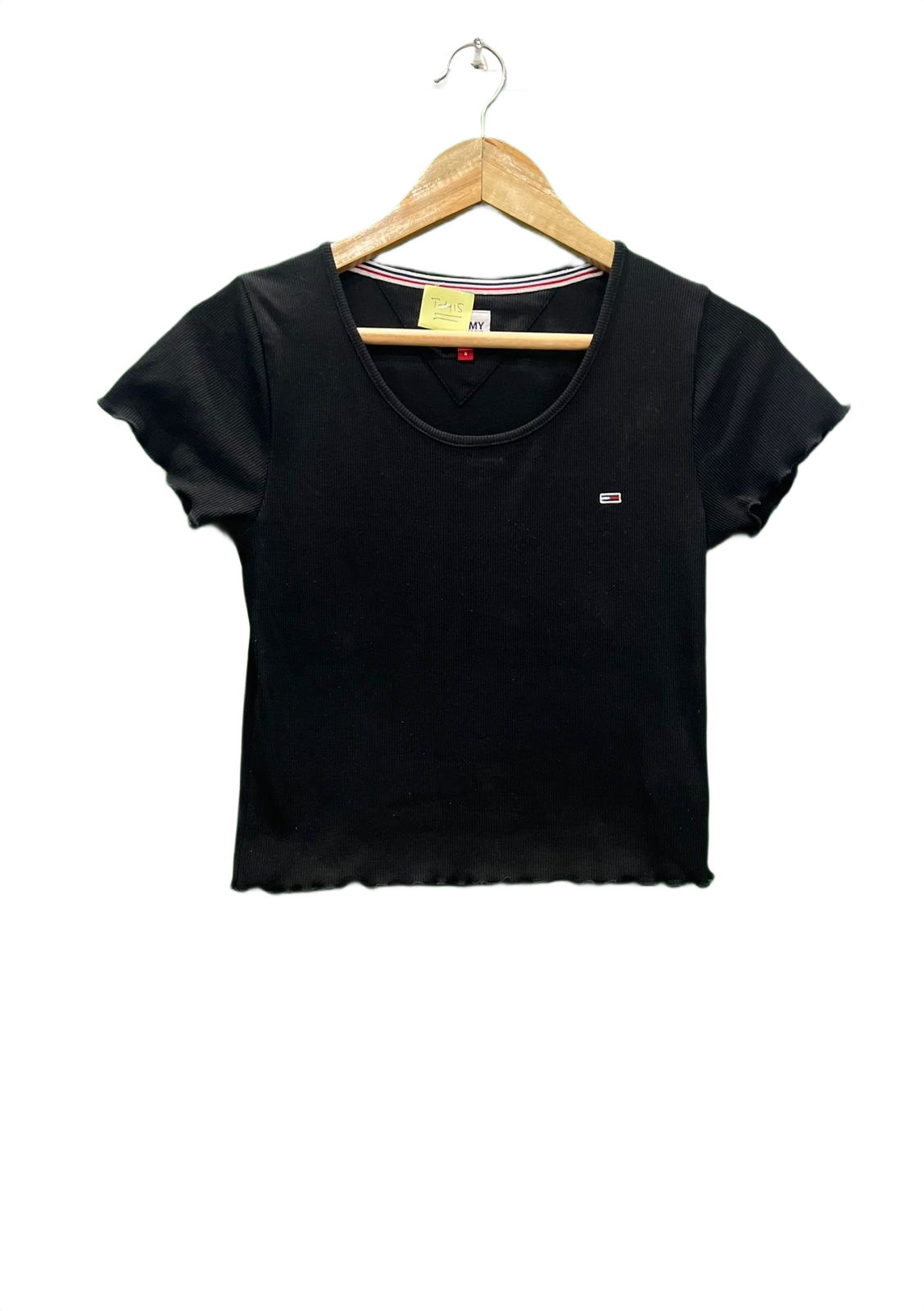 Black Tommy Hilfiger Crop top