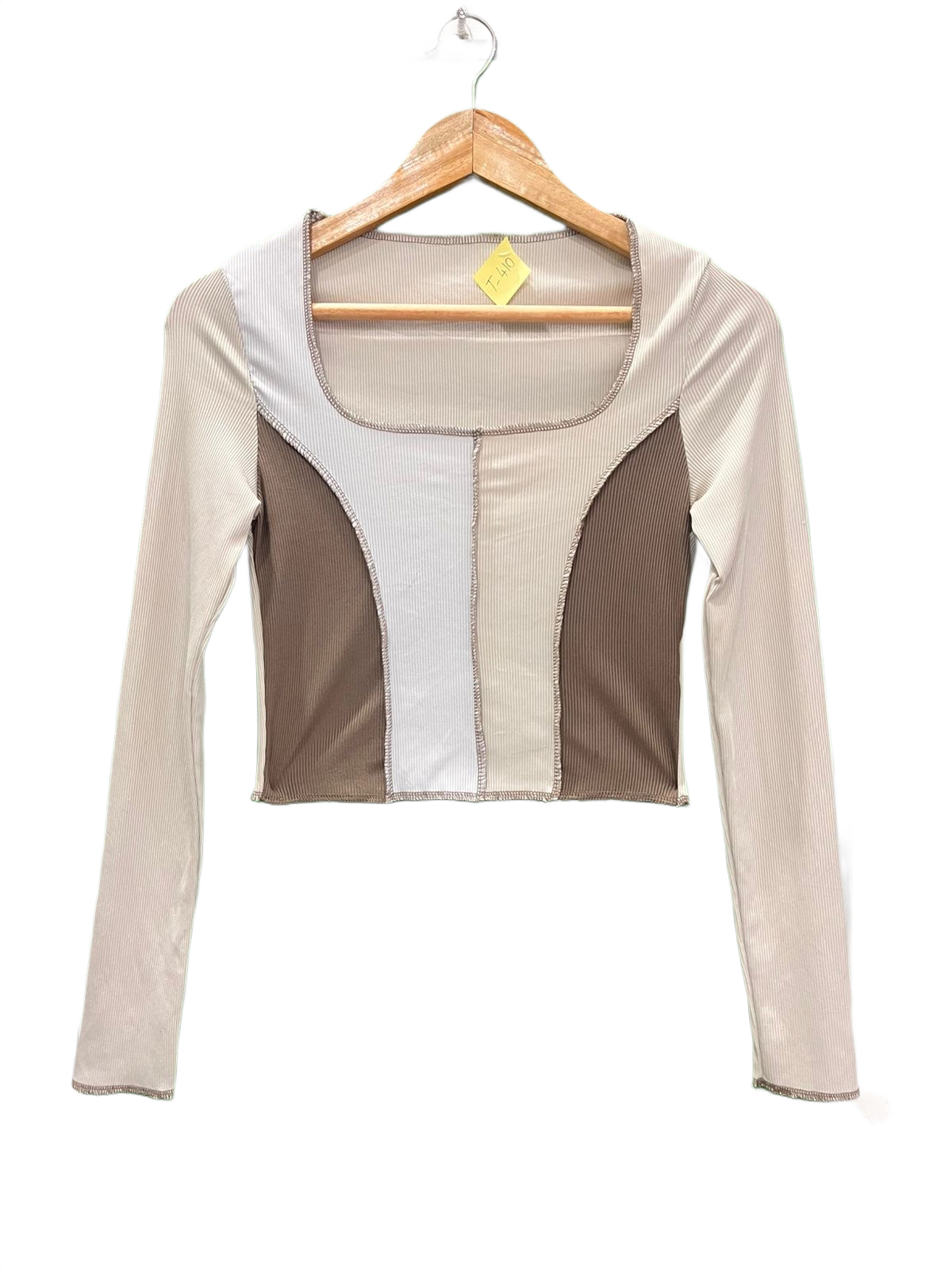 SHEIN Full Sleeve Square Neck Top