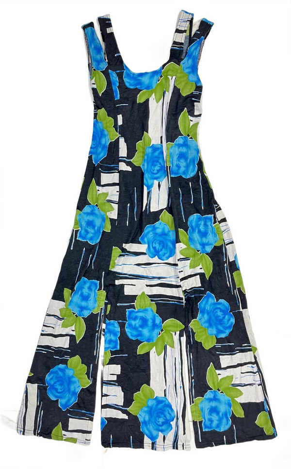 Long Double Strap Floral Dress