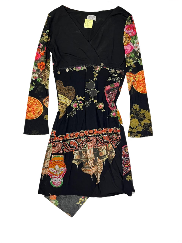 Long Sleeve Mesh Dress