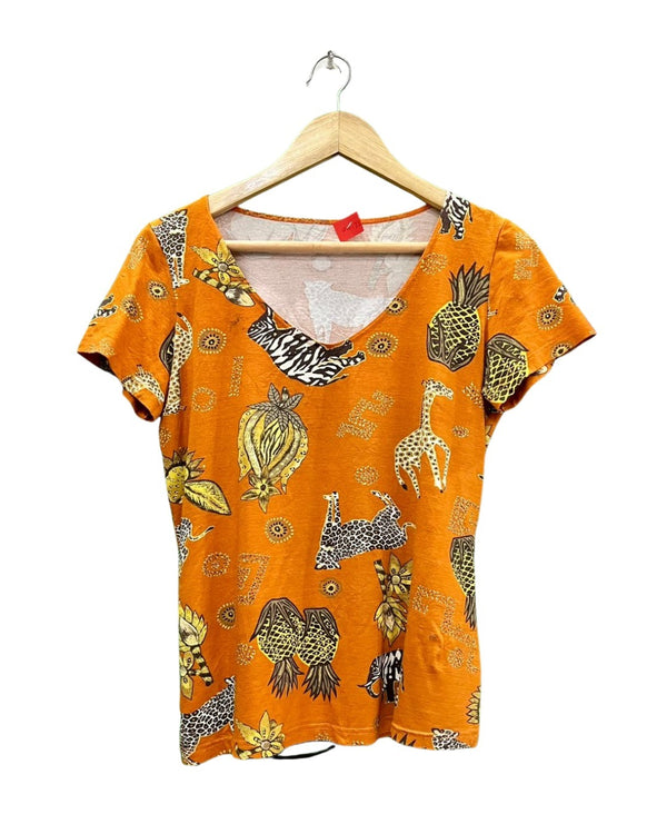 Half Sleeve Graphical Top