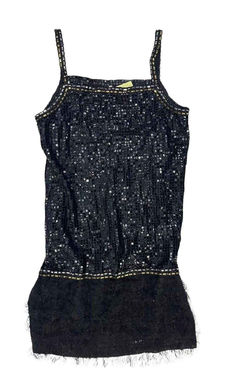 Sparkling Black Sequin Dress
