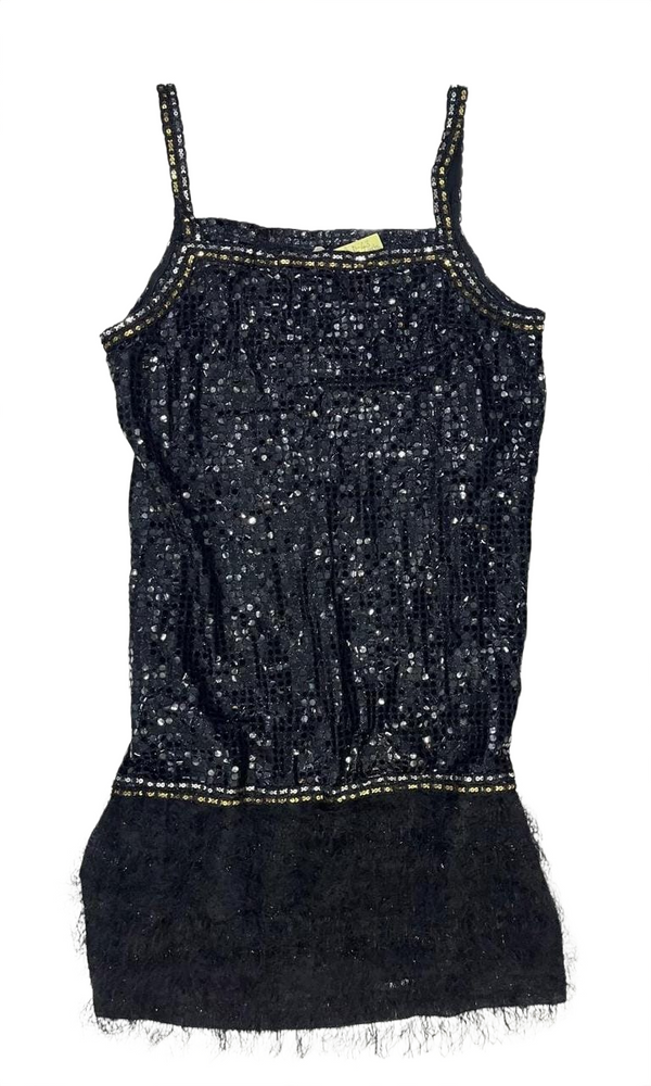 Sparkling Black Sequin Dress