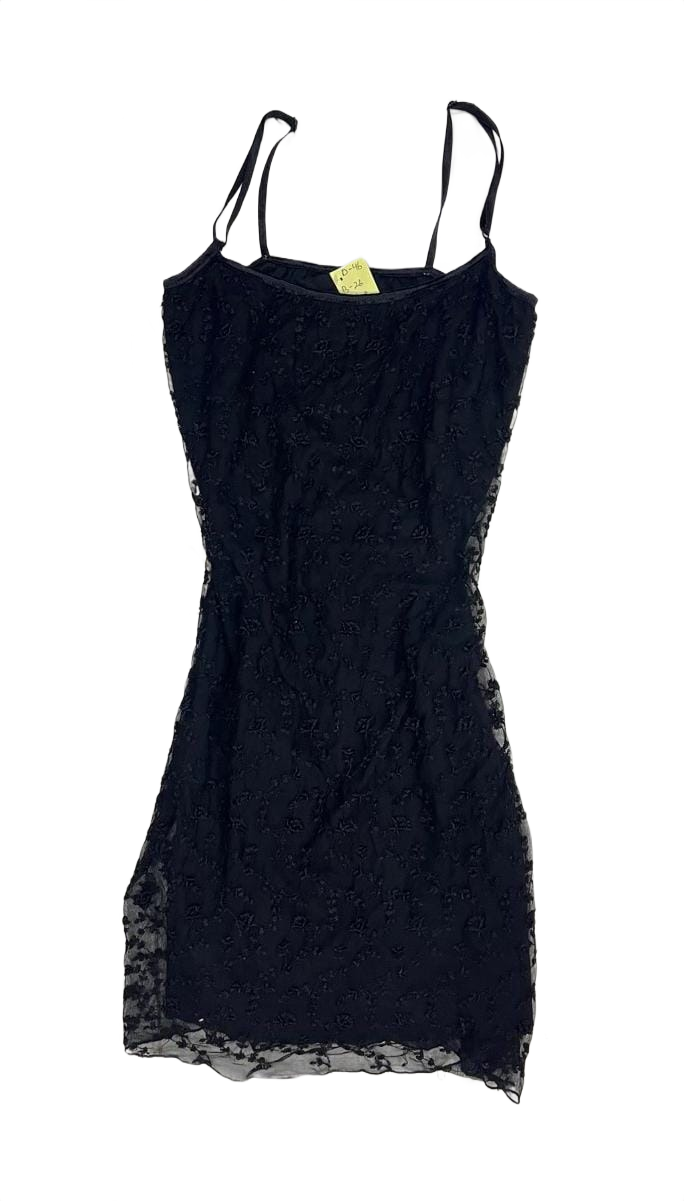 Vintage Black Lace Dress