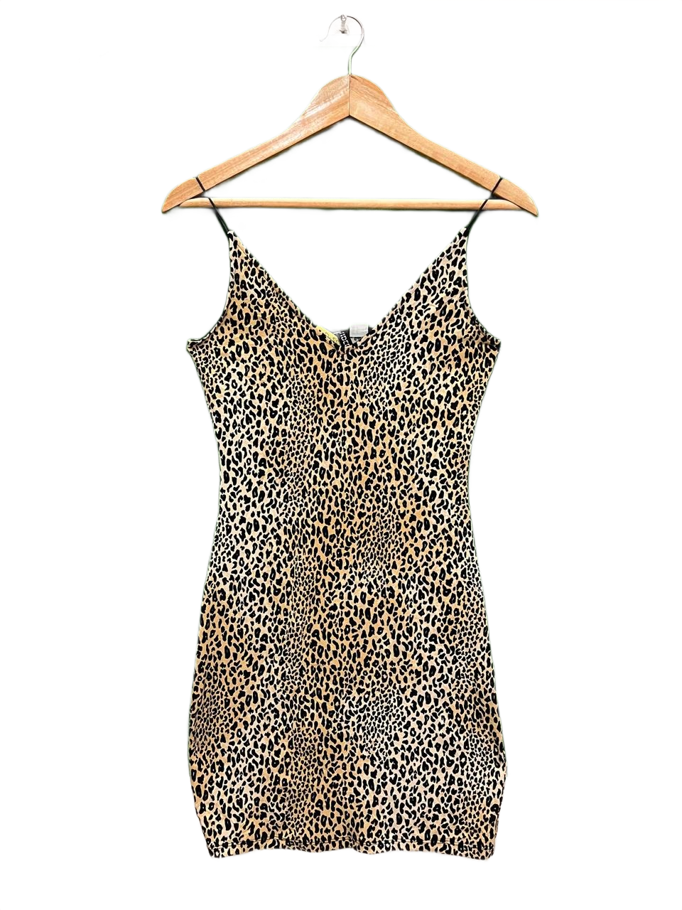 H&M Leopard Print V-Neck Mini Slip Dress