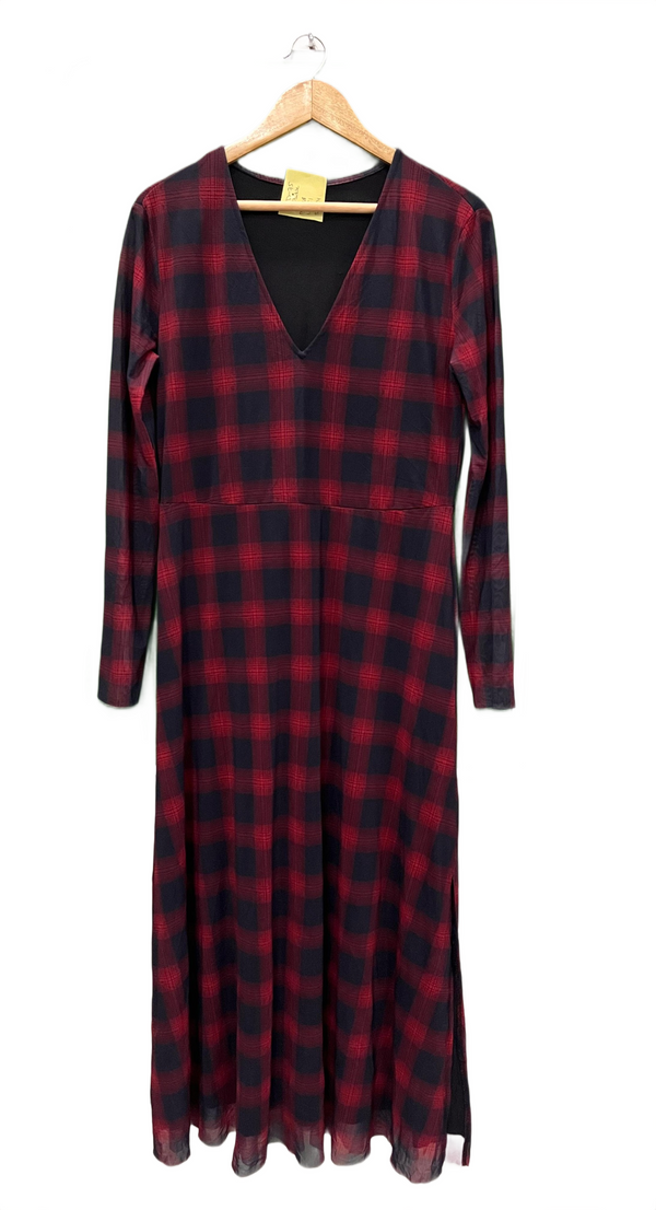 Checkered Maxi Dress