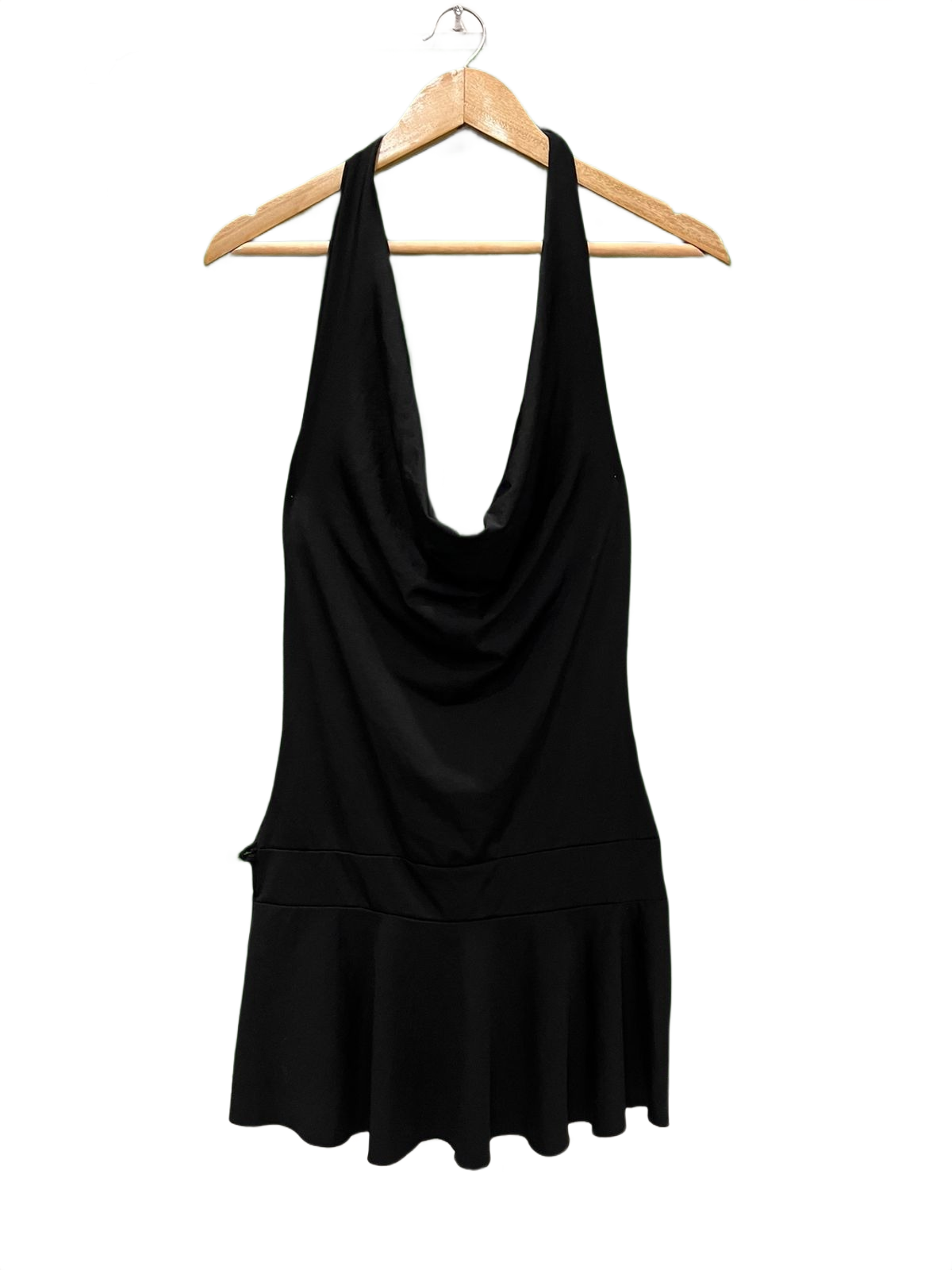Black Halter Mini Dress