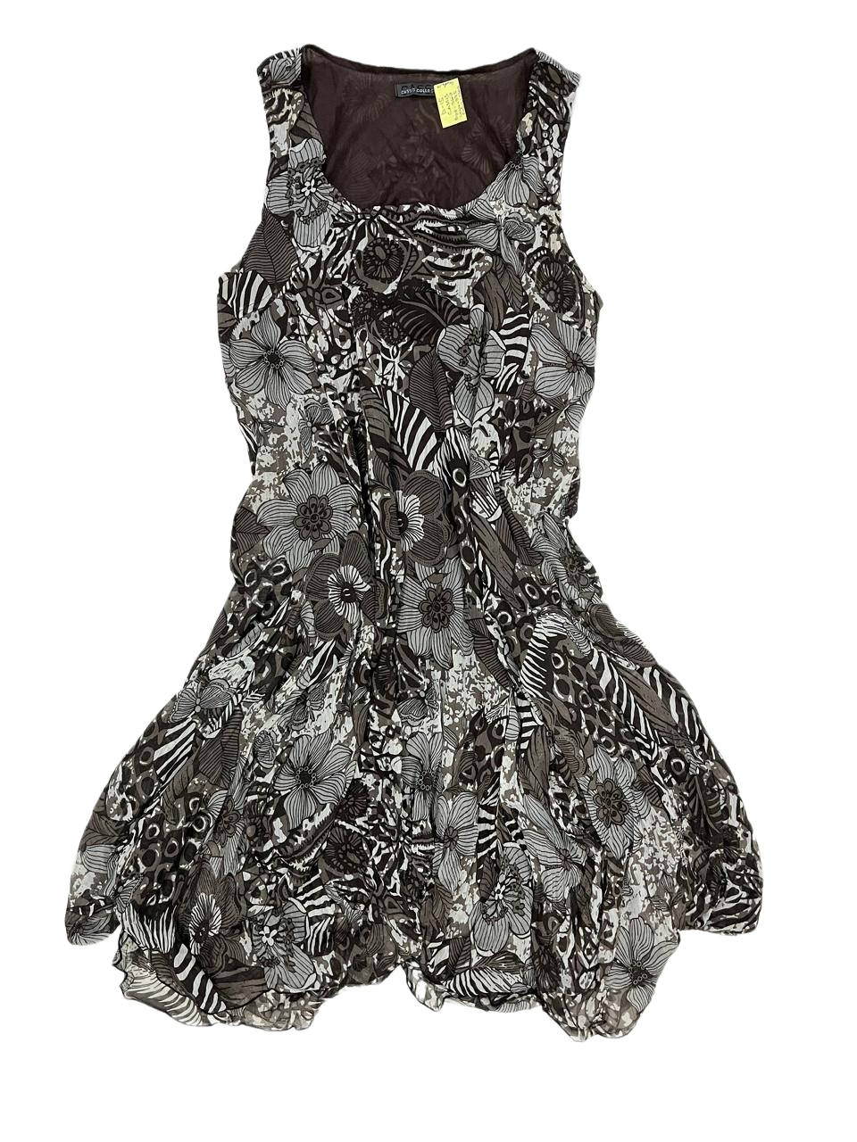 Brown Floral Dress