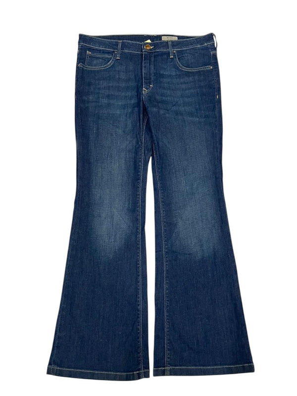 DARK BLUE HIGH RISE JEANS