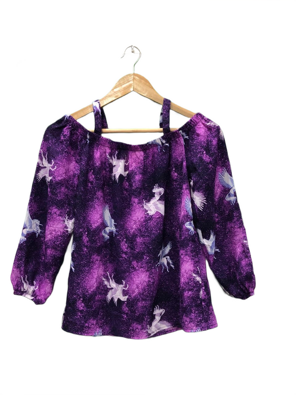 Purple Off-Shoulder Top