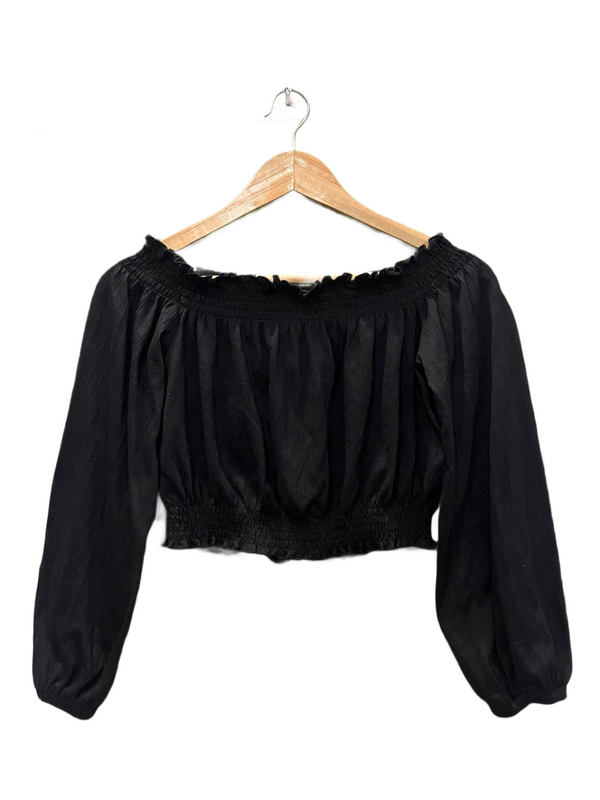H&M Black Off Shoulder Top