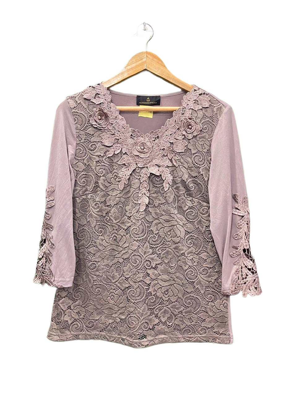 Alfredo Pauly Floral Lace Top