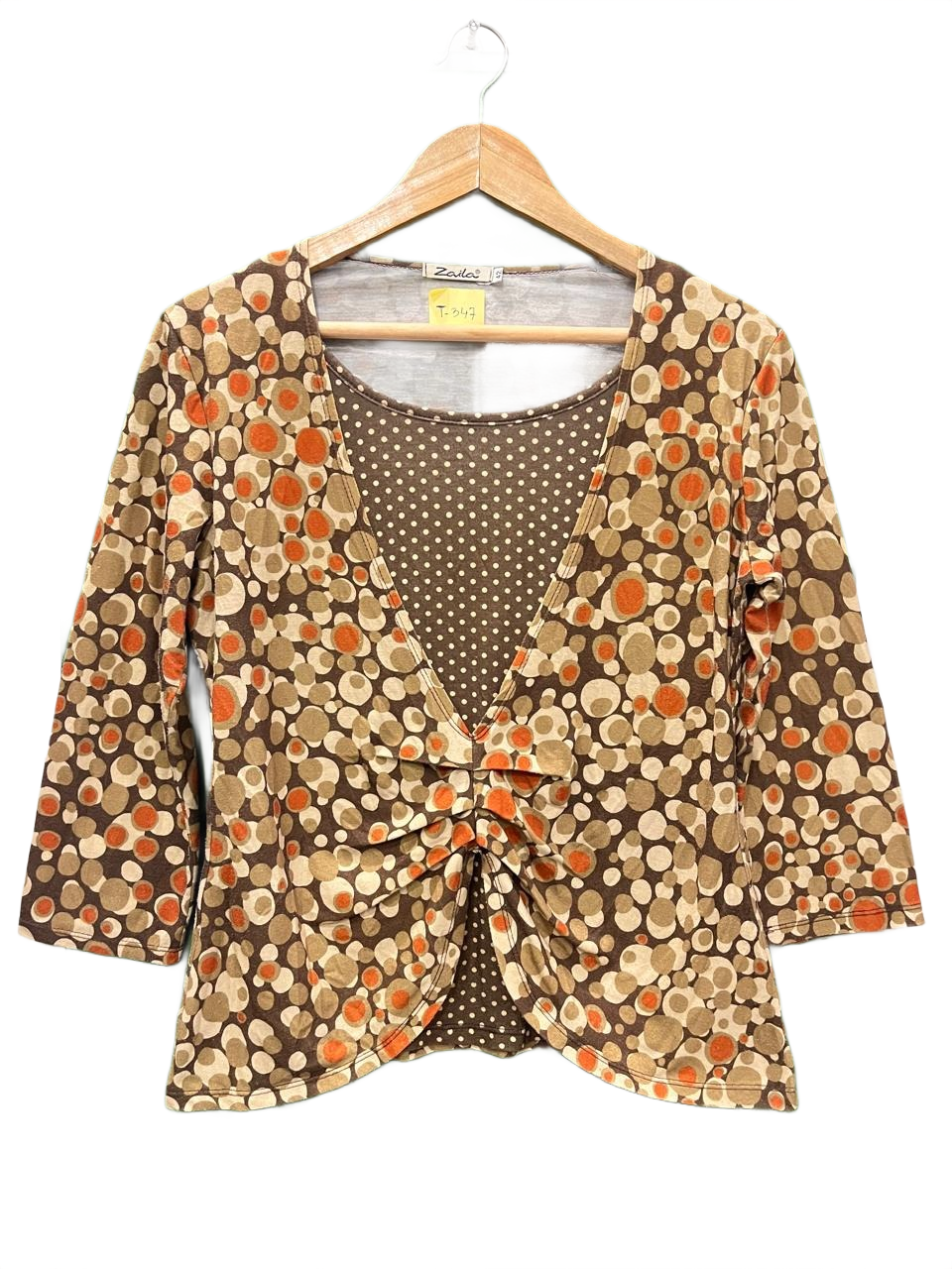 Vintage Geometric Pattern Top