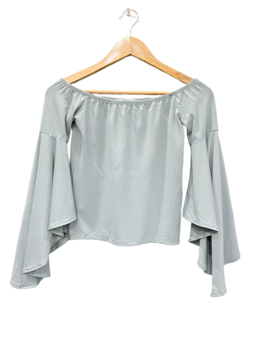 Gina Tricoat Off-Shoulder Bell Sleeve Top
