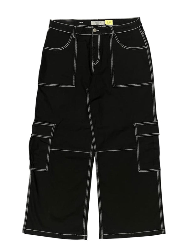 GENIE BLACK BAGGY DENIM JEANS
