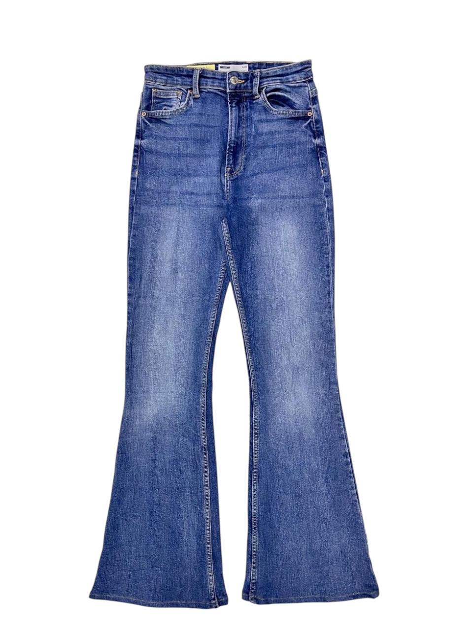 BERSHKA DENIM FLARED JEANS