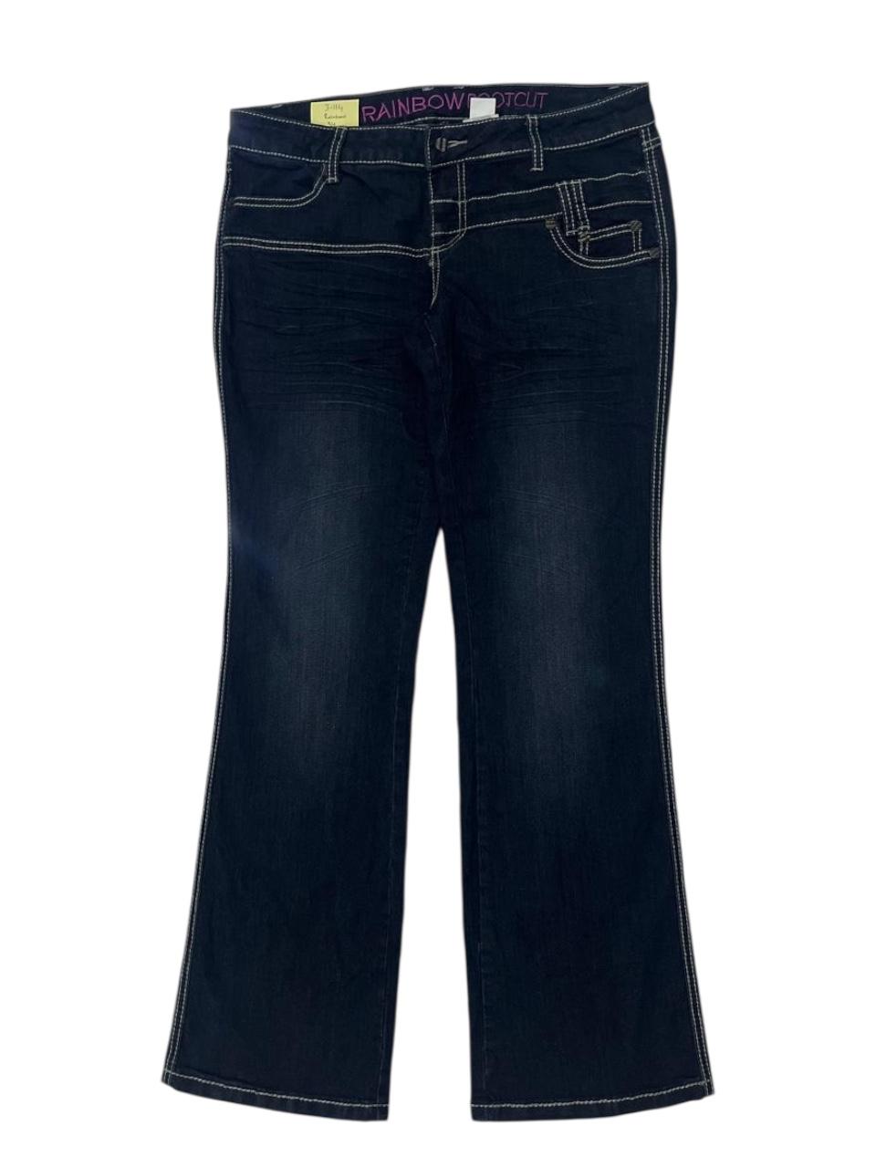 RAINBOW BOOT-CUT DENIM JEANS