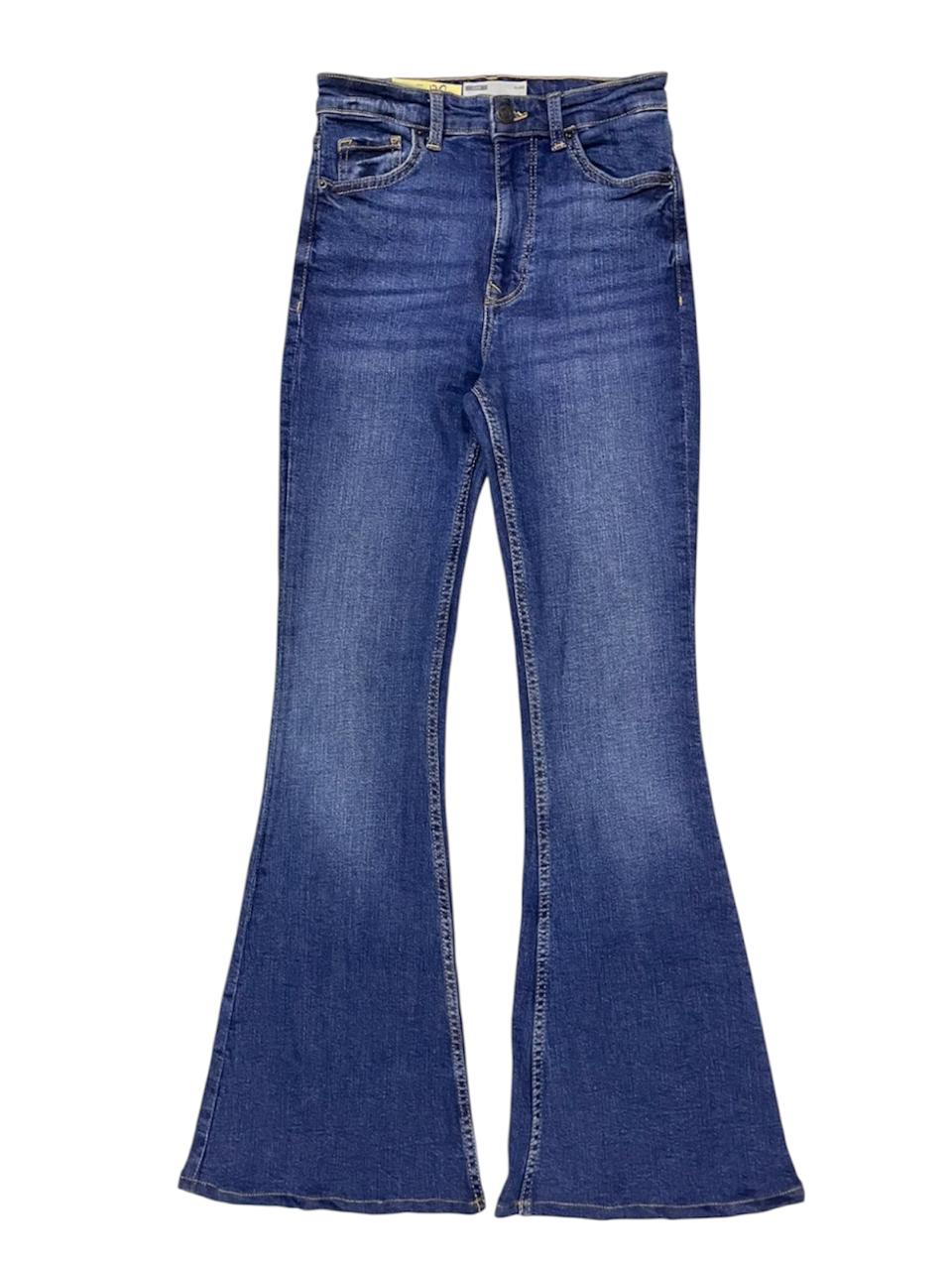 BERSHKA DENIM FLARED JEANS