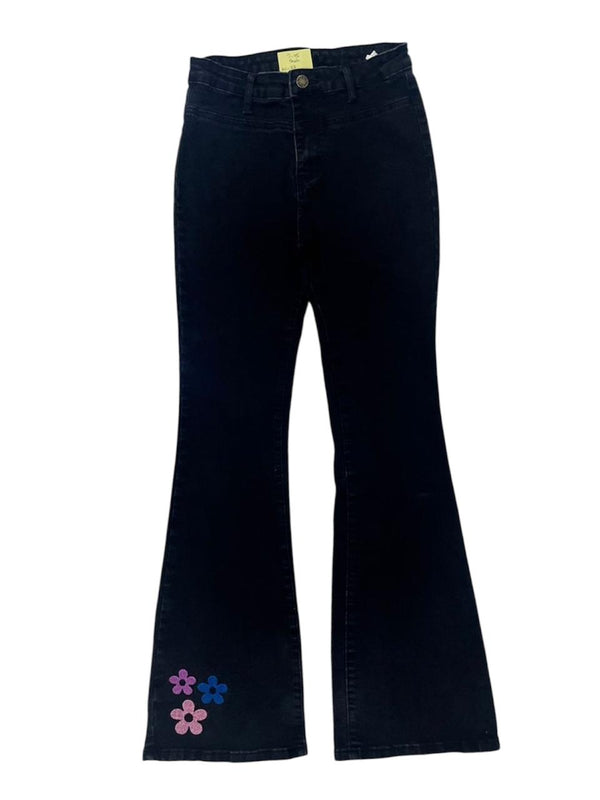 SHEIN BLACK FLARED DENIM JEANS