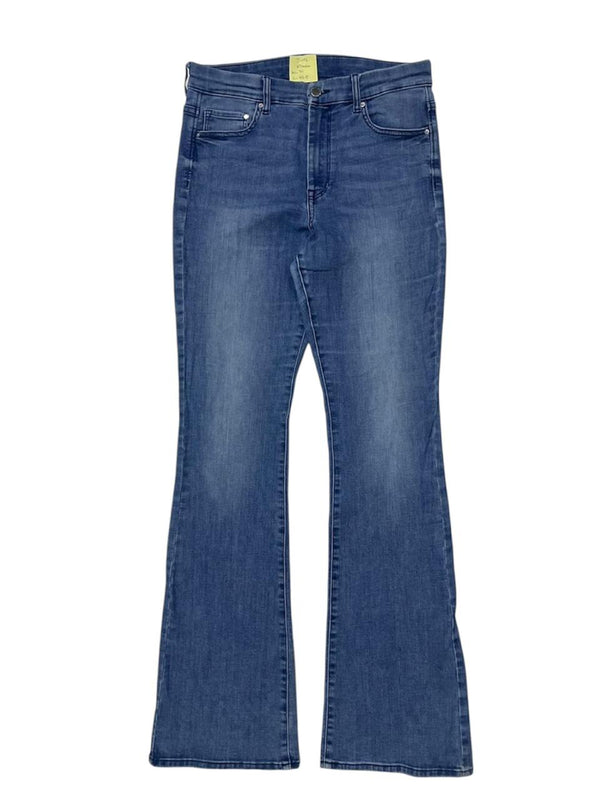 BLUE DENIM FLARED JEANS