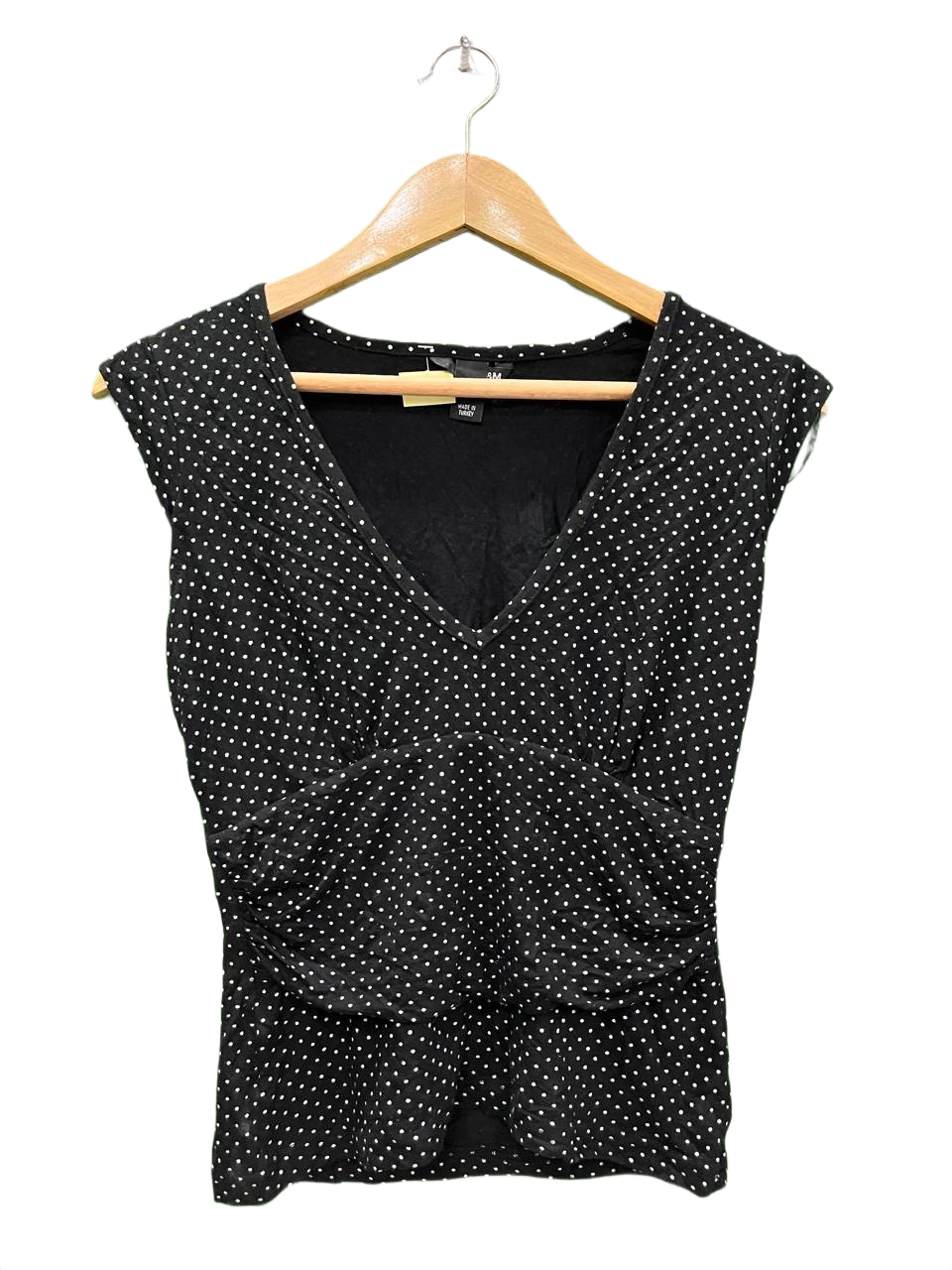 H&M Classic Black Polka Dot Top