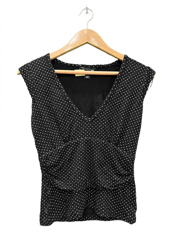 H&M Classic Black Polka Dot Top