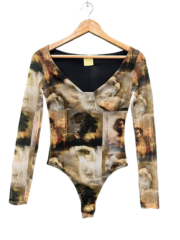 Pretty Little Thing Renaissance Mesh Bodysuit