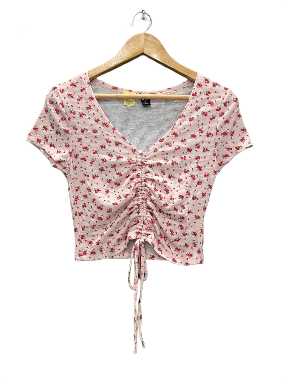 Shein Ditsy Floral Ruched Front Top