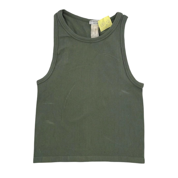 Stradivarius Ribbed Crop Tank Top
