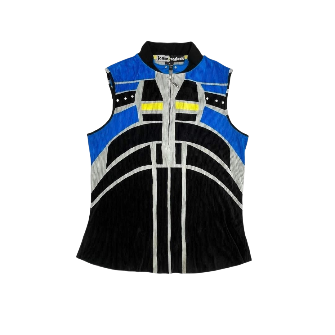 Jamie Sadock Sleeveless Quarter-Zip Golf Top