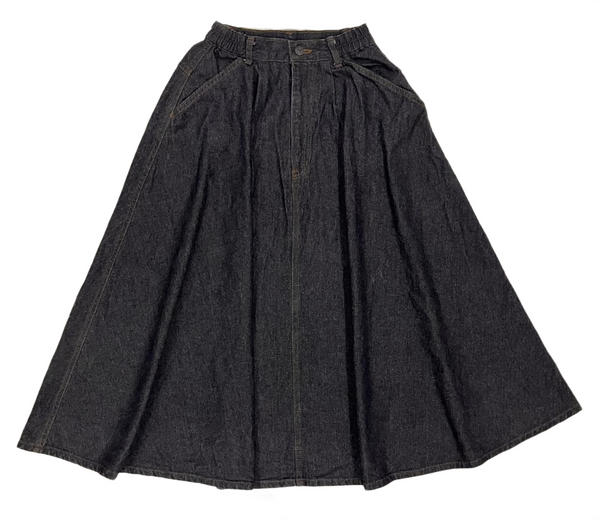 Classic Long Denim Skirt