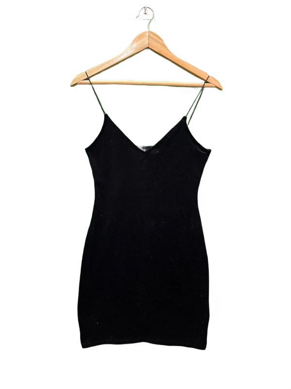 H&M Essential Black Mini Slip Dress