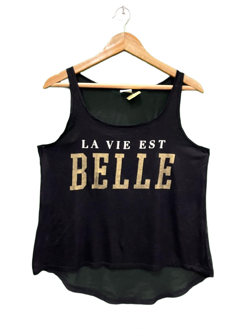 Belle Black Tank Top