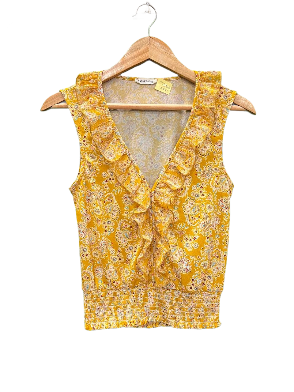 Vintage Cache Cache Paisley Print Top