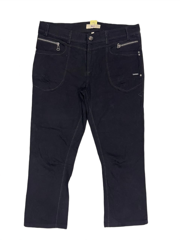 Zipper Pockets Jeans