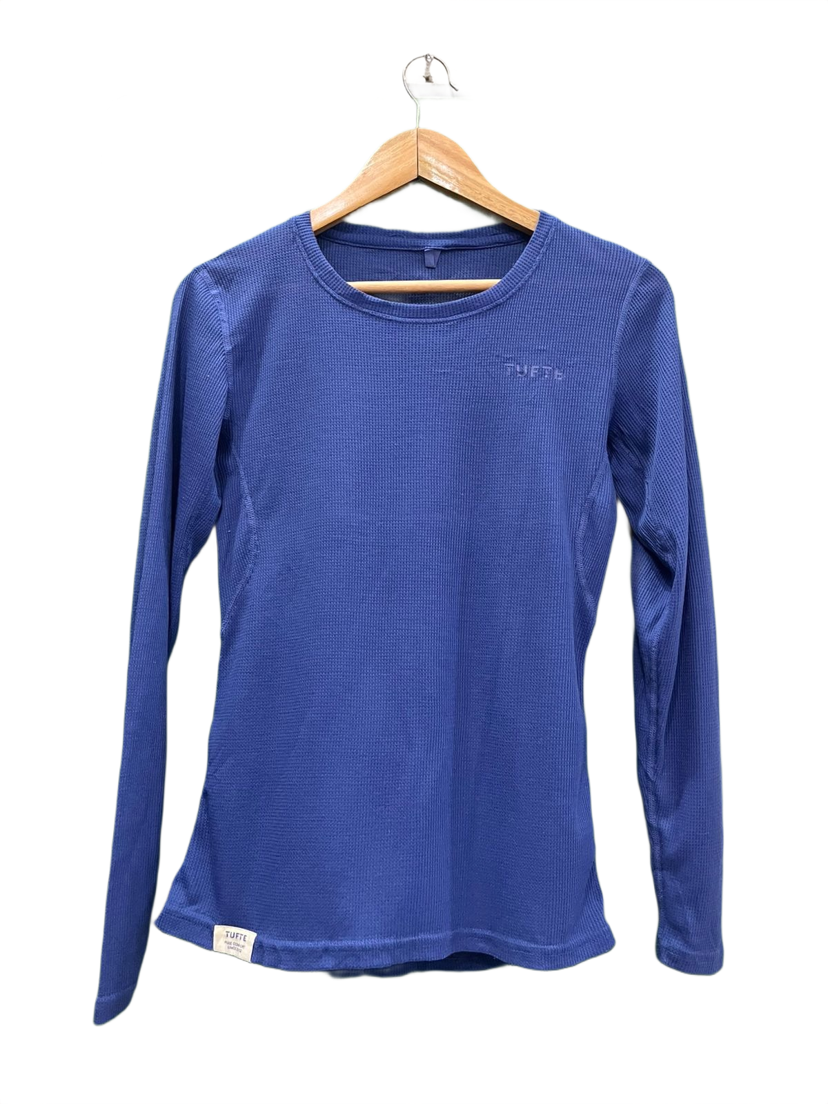 Tufte Wear Blue Waffle Knit Top
